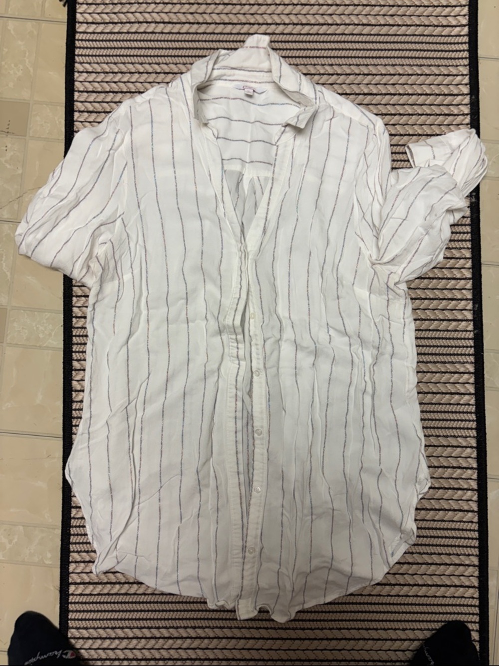 Candie’s Women’s Long Sleeve Button-Up Blouse – Size XL - Picture 7 of 9